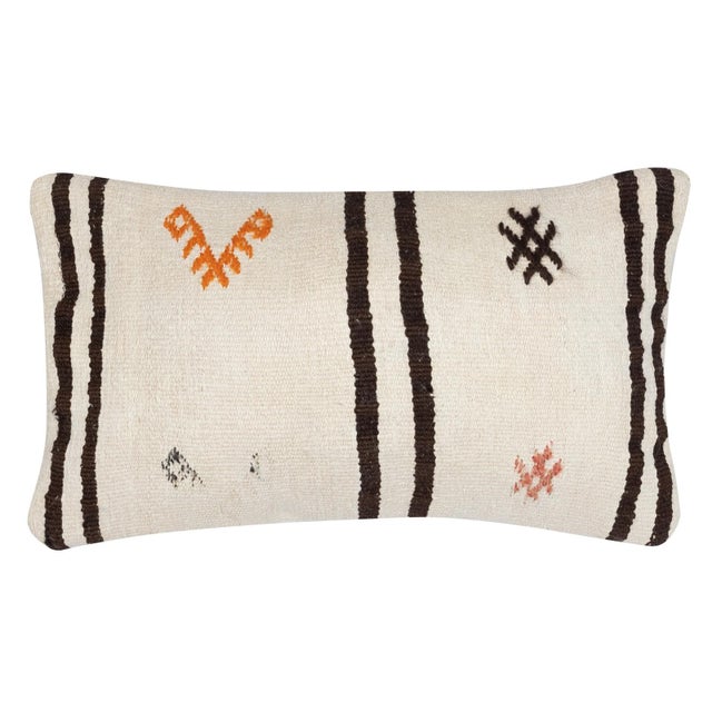Traditional 14"x24" SET OF 2 - Kilim Cushion Covers. Lumbar Pillows. A pair of Pillowcases For Sale - Image 3 of 4
