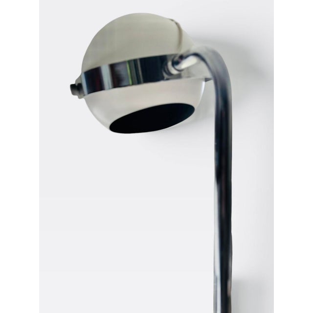 Robert Sonneman Space Age, 3 Arm Eyeball Floor Lamp, White & Chrome, MCM 1970s For Sale In Atlanta - Image 6 of 10