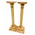 A pair of classic Venetian pedestal columns with elegant elongated fluted shafts, square tops and molded plinths. Made of...
