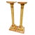 A pair of classic Venetian pedestal columns with elegant elongated fluted shafts, square tops and molded plinths. Made of...