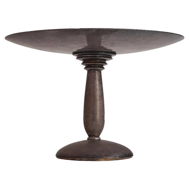 Art Deco Tazza in Patinated Silver from WMF, 1930s For Sale