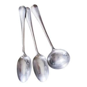 Set of 3 Antique Silver Plated Tiffany & Co Serving Spoons From Casa Rita