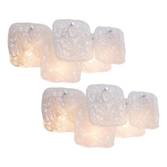 Large Wall Light in Murano Glass from Kalmar, Austria, 1960s For Sale