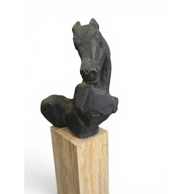 1970s Alfredo Lanz, Greek Horse Sculpture, 1970, Terracotta For Sale - Image 5 of 14