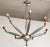 Mid 20th Century Mid-Century Italian Articulated Chrome and Brass Chandelier For Sale - Image 5 of 11