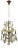 Italian Wrought Iron and Crystal Cage Chandelier, 1940s For Sale
