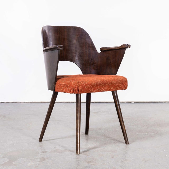 Dark Walnut Model 515 Side Chair by Oswald Haerdt, 1950s For Sale - Image 10 of 10