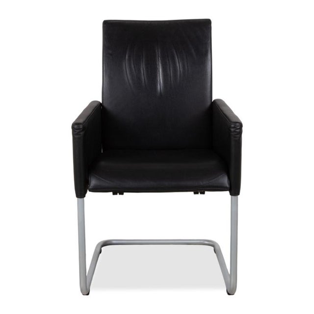 D2 Chairs in Black Leather from Hülsta, Set of 6 For Sale - Image 14 of 18