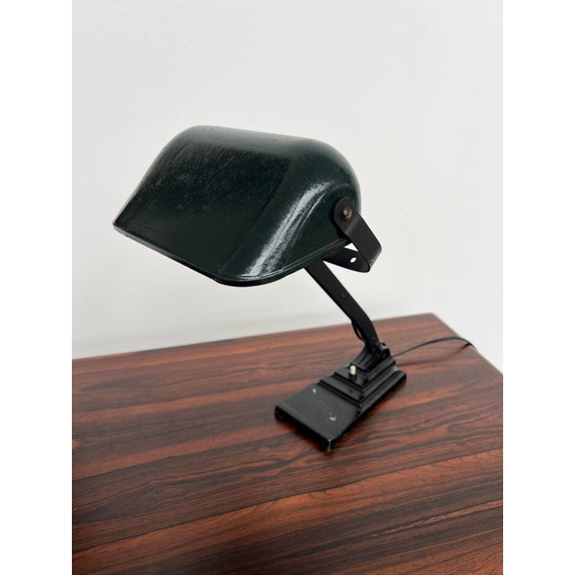 Vintage Articulated Desk Lamp with Black Frame from Erpe, 1930s For Sale - Image 10 of 13