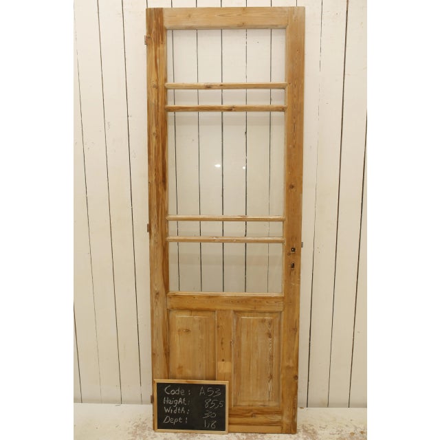 Late 19th Century Late 19th Century Single Glass French Door For Sale - Image 5 of 5