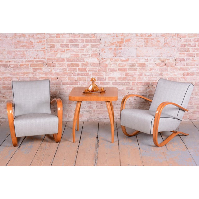 Art Deco Czech H-269 Lounge Chair J. Halabala for Up Závody, 1930s For Sale - Image 10 of 13