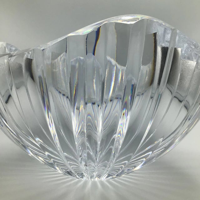 Mikasa Coronation Crystal Ribbed Bowl For Sale - Image 12 of 13