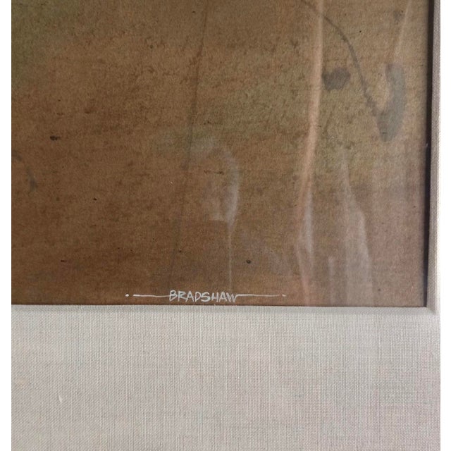 Abstract Expressionist Painting by Robert R. Bradshaw, Signed, (26” X 32”) For Sale - Image 4 of 8