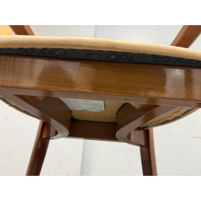 Potocco Spa Italian Wood Armchairs, Pair For Sale - Image 11 of 12