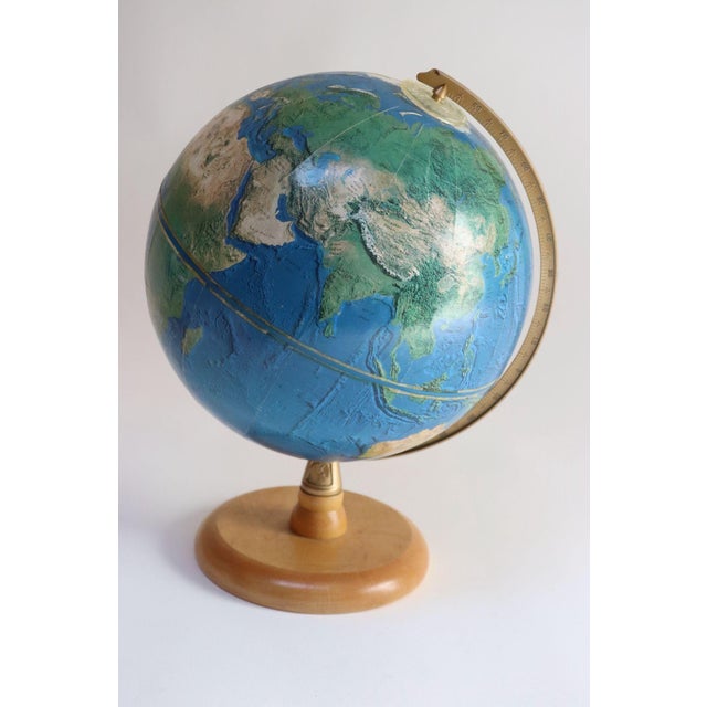 Contemporary Set of Two Vintage Petite Replogle Satellite Visions Globes - Winter and Summer Displays For Sale - Image 3 of 12