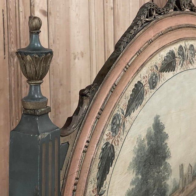 19th Century Dutch Neoclassical Louis XVI Painted Bed For Sale - Image 11 of 18