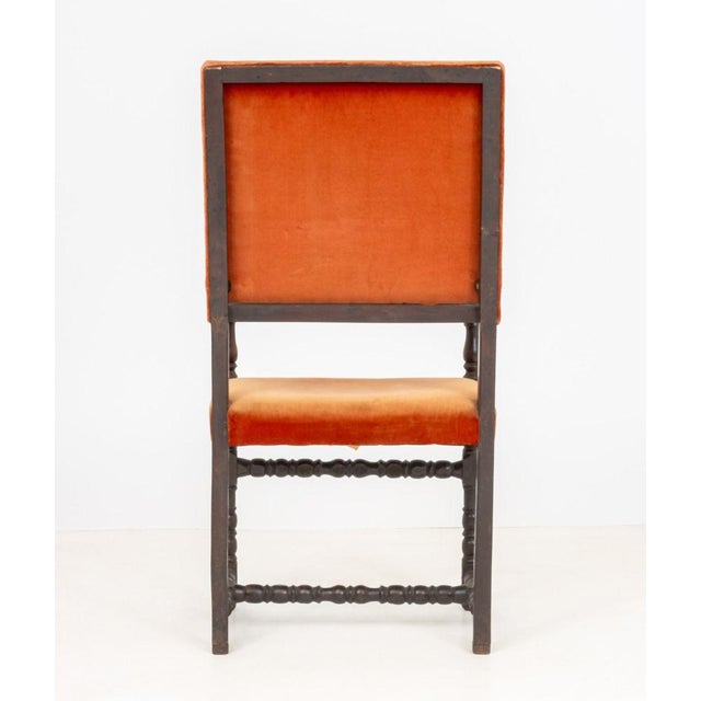 Textile Italian Baroque Velvet Upholstered Armchair For Sale - Image 7 of 8