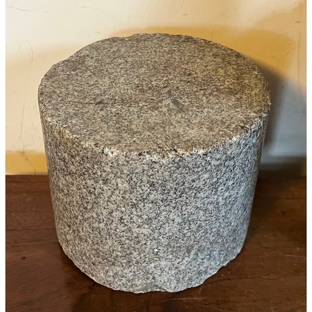Antique 19th Century French Empire Granite Stone Round Table Top Column Display Base or Stand For Sale In New York - Image 6 of 14