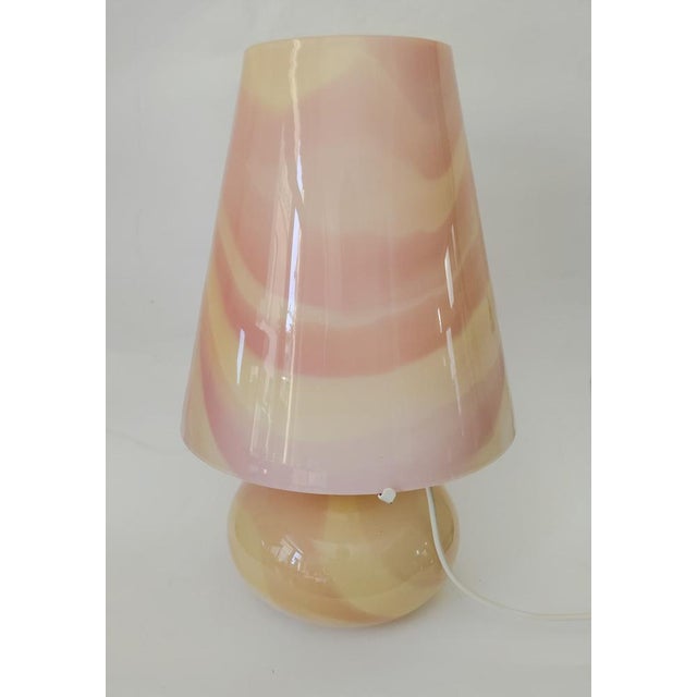 Pink Murano Glass Table Lamp attributed to Maestri Di Murano, 1970s For Sale - Image 15 of 15