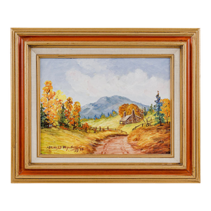 Vintage Oil Painting Landscape by Frances Wyckoff