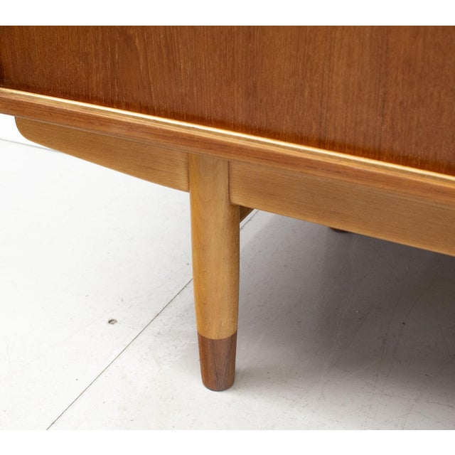 Mid-Century Danish Teak Sideboard by Børge Mogensen for Søborg Møbelfabrik, 1950s For Sale - Image 9 of 12