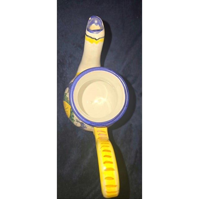 Deruta Mid 20th Century Signed Ars Deruta Raffaellesco Italian Ceramic Jug For Sale - Image 4 of 5