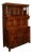 Antique Early 18th Century Carved Oak Welsh CWPWRDD Tridarn Cupboard Cabinet 1730 For Sale