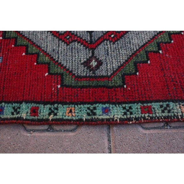 1960s Turkish Vintage Hand Knotted Rug For Sale - Image 9 of 13