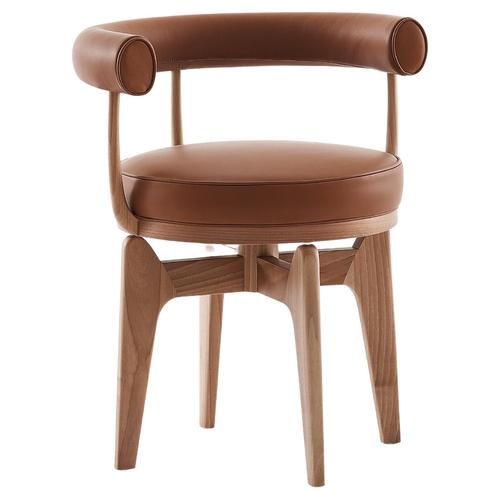 Brown Mid-Century Modern Indochine Armchair by Charlotte Perriand for Cassina, 2022 For Sale - Image 8 of 8