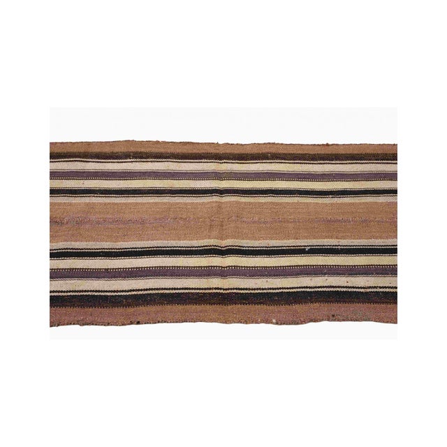 Brown Vintage Kilim Runner - 2`9″ X 6`9″ Ft. For Sale - Image 4 of 6
