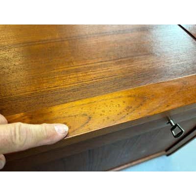 Mid 20th Century Scandinavian Modern Teak Locking Box by O. Schjøll & B.K. Handest For Sale In Philadelphia - Image 6 of 14