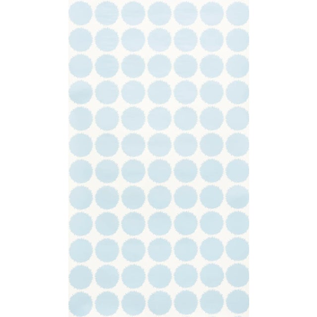 Contemporary Sample - Schumacher Fuzz Wallpaper in Sky For Sale - Image 3 of 4