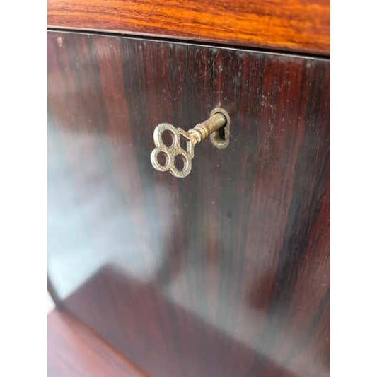 Late 20th Century Rosewood Bar Cabinet, Mid-20th Century, Adjustable Glass Shelves, 1975 For Sale - Image 5 of 9