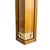 Brown Vintage Drexel Heritage Mid-Century Modern Oak Coffee Table With Brass Inlay & Beveled Glass For Sale - Image 8 of 9