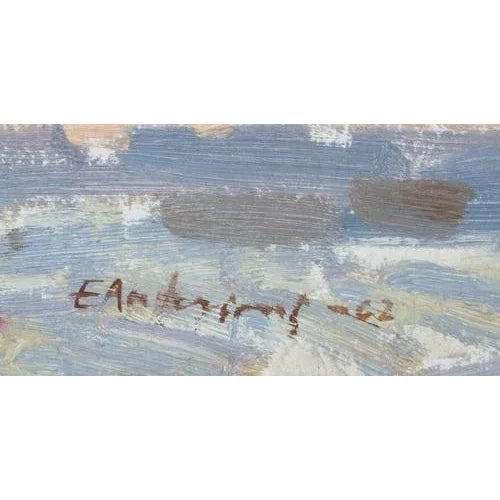 1962. Cardboard, oil. 32.5x39.5 cm Edvins Andersons.