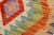 1990s Retro Kilim Gray Rust Hand-Woven Wool Rug For Sale - Image 5 of 9