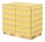 Butter Yellow Murano Glass Cabinet with Brass Plinth from Justfurnituress SRL For Sale