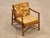 High Quality Vintage Bamboo Frame Lounge Armchair with Custom Upholstered Cushions