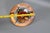 Art Deco French Copper and Frosted Glass Three-Light Ceiling Light, 1930s For Sale - Image 16 of 18