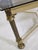 Hollywood Regency Brass Coffee Table with Smoked Glass Top, 1970 For Sale - Image 6 of 7
