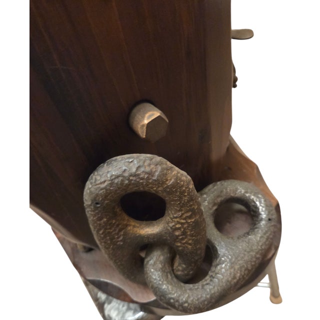 Wood Vintage Pirates Caribbean Table Lamp Flintlock Block Tackle Pulley Nautical Maritime For Sale - Image 7 of 17