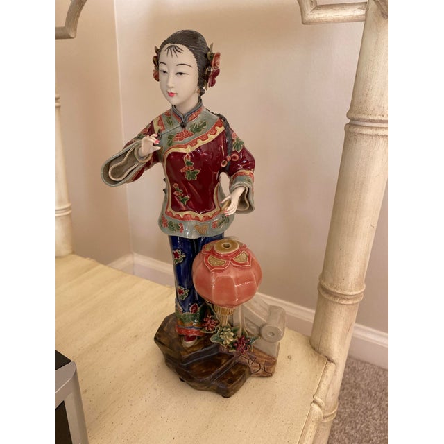 1960s Asian Porcelain Figurine For Sale In Chicago - Image 6 of 9