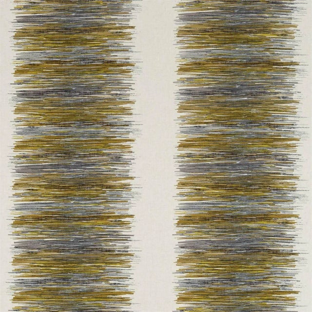 Harlequin Chromatic Fabric in Ochre/Zest/Steel - a Sample For Sale