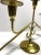 English Vintage Brass Candelabra – Hollywood Regency Brass Centerpiece For Sale - Image 3 of 6