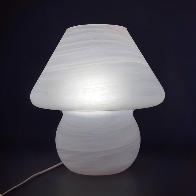 Mushroom Table Lamp in Swirl Murano Glass, 1970s For Sale - Image 9 of 13