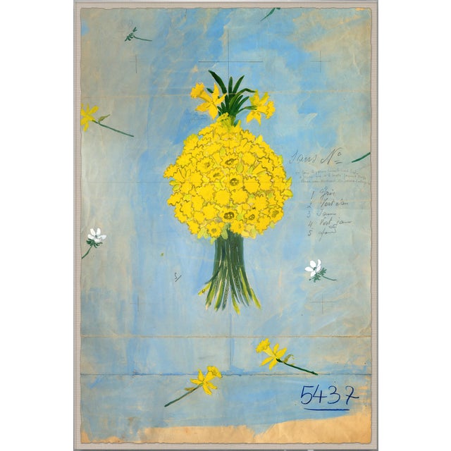 Contemporary Bouquette de Jonquilles Art Print in Acrylic Box Frame by Paule Marrot For Sale - Image 3 of 3