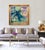 This oversized oil and mixed media painting on canvas by Susan Foley was inspired by the artist's love of nature. The...
