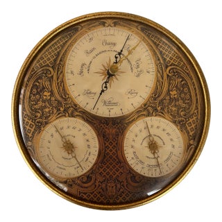 1950s Longines Wittnauer Barometer Weather Key Instrument For Sale