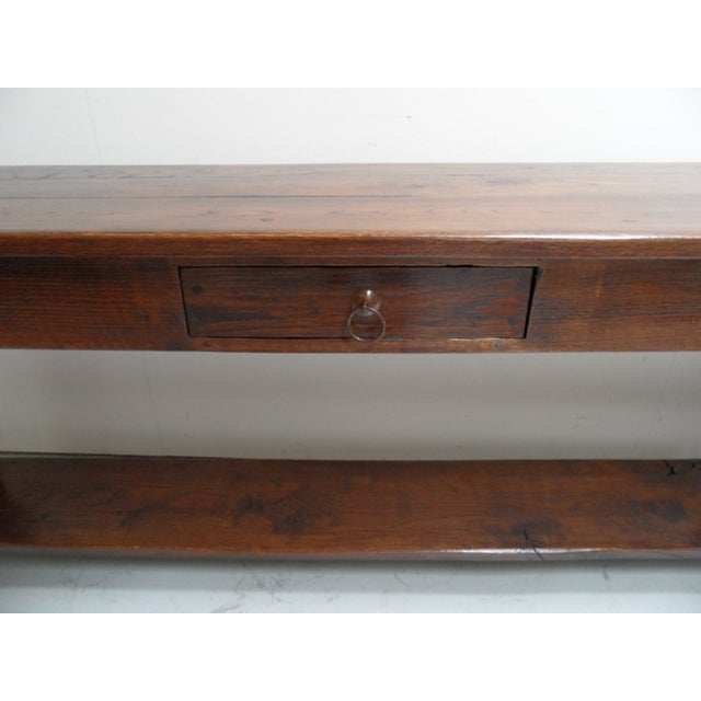 Vintage Oak Side Table, 1920s For Sale - Image 4 of 13
