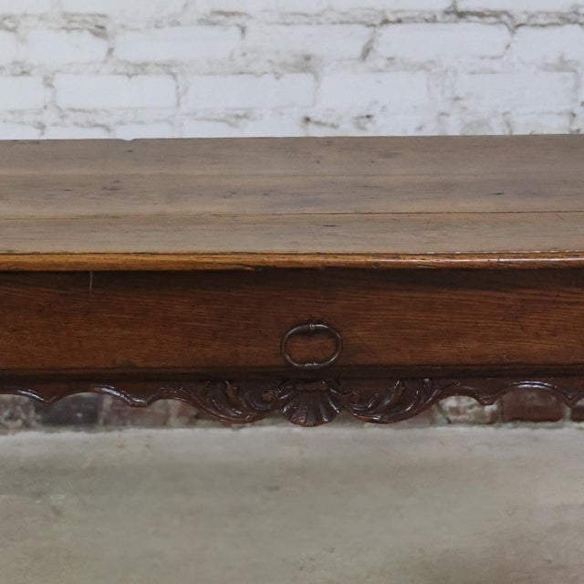 19th Century French Oak Small Shell Marif Table For Sale In Birmingham - Image 6 of 6